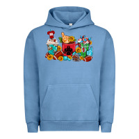 Pigment Pebble Blue Coffee And American Football Coffee Cups Urban Hoodie - FaDigitalArtStudio