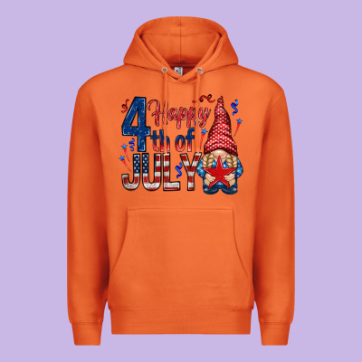 Happy 4th Of July With Gnome Premium Hoodie Designed By Howdyjamesfarm