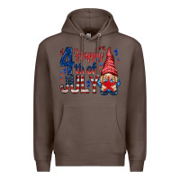 Coffee Happy 4th Of July with gnome Premium Hoodie - HowdyJamesFarm