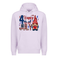 Lilac Happy 4th Of July with gnome Premium Hoodie - HowdyJamesFarm