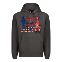 Smoke Happy 4th Of July with gnome Premium Hoodie - HowdyJamesFarm