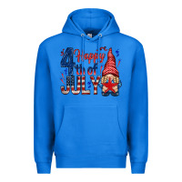 True Royal Happy 4th Of July with gnome Premium Hoodie - HowdyJamesFarm