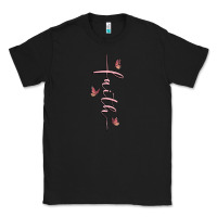 Black faith cross Classic Tee - MaliasSmallBusiness