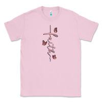 Bubblegum Pink faith cross Classic Tee - MaliasSmallBusiness