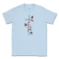 Dusty Blue faith cross Classic Tee - MaliasSmallBusiness