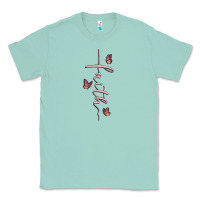 Seafoam faith cross Classic Tee - MaliasSmallBusiness