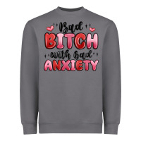 Storm bad bitch with bad anxiety Heavyweight Sweatshirt - MaliasSmallBusiness
