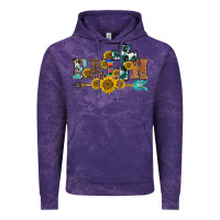 Cloud Purple western faith arrow sunflowers Vintage Hoodie - BarkalooDesign