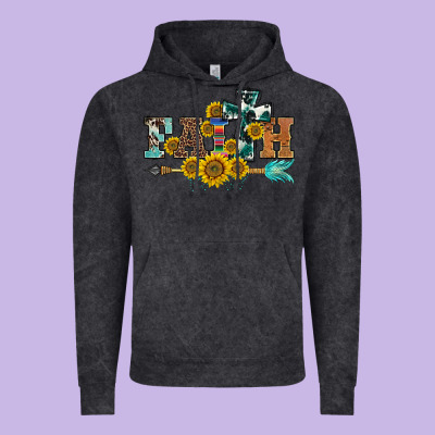 Western Faith Arrow Sunflowers Vintage Hoodie Designed By Barkaloodesign