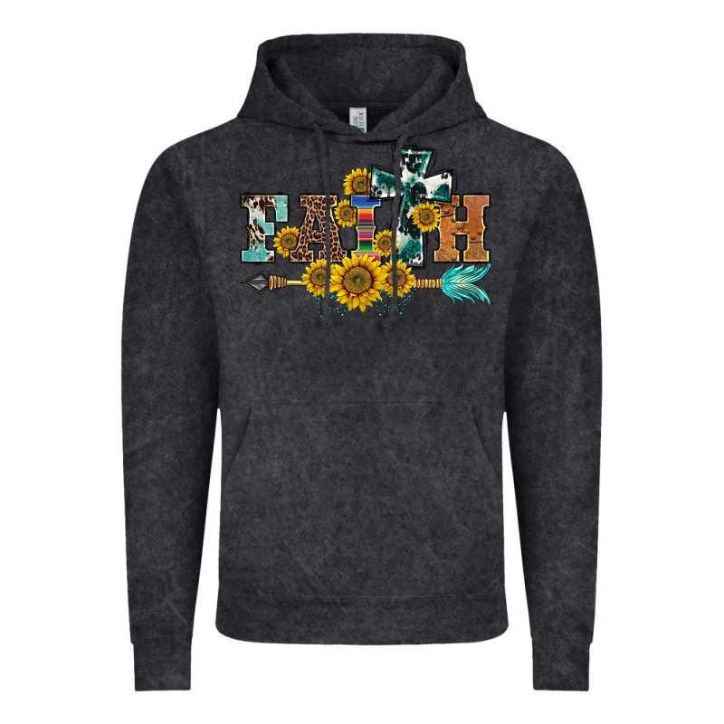Western Faith Arrow Sunflowers Vintage Hoodie by BarkalooDesign | Teevron