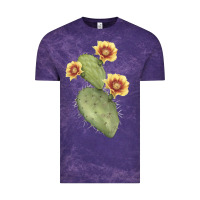 Cloud Purple opuntia phaeacantha Vintage Tee - LillyAllenDesigns