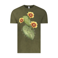 Vintage Olive opuntia phaeacantha Vintage Tee - LillyAllenDesigns
