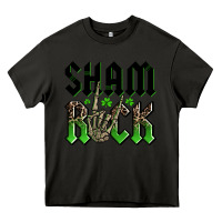 Asphalt St. Patrick's shamrock Heavy Core Tee - OliviaCreatesArt