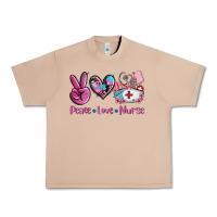 Burro peace love nurse Urban Heavy Tee - AdoDesignShop