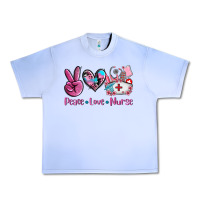 Grape Ice peace love nurse Urban Heavy Tee - AdoDesignShop