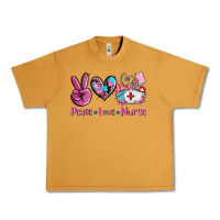 Peanut Butter peace love nurse Urban Heavy Tee - AdoDesignShop
