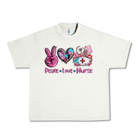 Pistachio peace love nurse Urban Heavy Tee - AdoDesignShop
