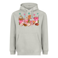 Moon Dust Pink gingerbread coffee cups Heavyweight Hoodie - texasbilliewilder