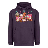 Plum Pink gingerbread coffee cups Heavyweight Hoodie - texasbilliewilder