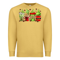 Antique Gold grinch coffee cups Premium Sweatshirt - texasbilliewilder