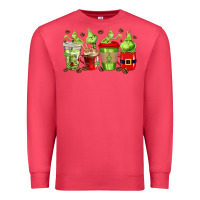 Cardinal grinch coffee cups Premium Sweatshirt - texasbilliewilder