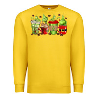Lemon grinch coffee cups Premium Sweatshirt - texasbilliewilder