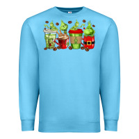 Ocean Blue grinch coffee cups Premium Sweatshirt - texasbilliewilder