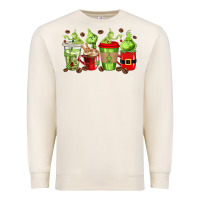 Sandshell grinch coffee cups Premium Sweatshirt - texasbilliewilder