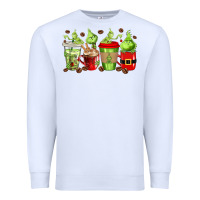 White grinch coffee cups Premium Sweatshirt - texasbilliewilder