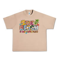 Burro the beach is my happy place Urban Heavy Tee - MaliasSmallBusiness