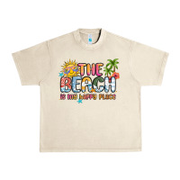 Sandshell the beach is my happy place Urban Heavy Tee - MaliasSmallBusiness