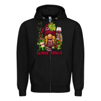 Black vine diva  gnome Zipper Hoodie - BarkalooDesign
