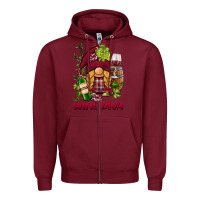 Burgundy vine diva  gnome Zipper Hoodie - BarkalooDesign