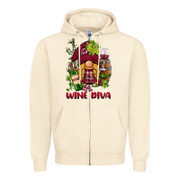Sandshell vine diva  gnome Zipper Hoodie - BarkalooDesign