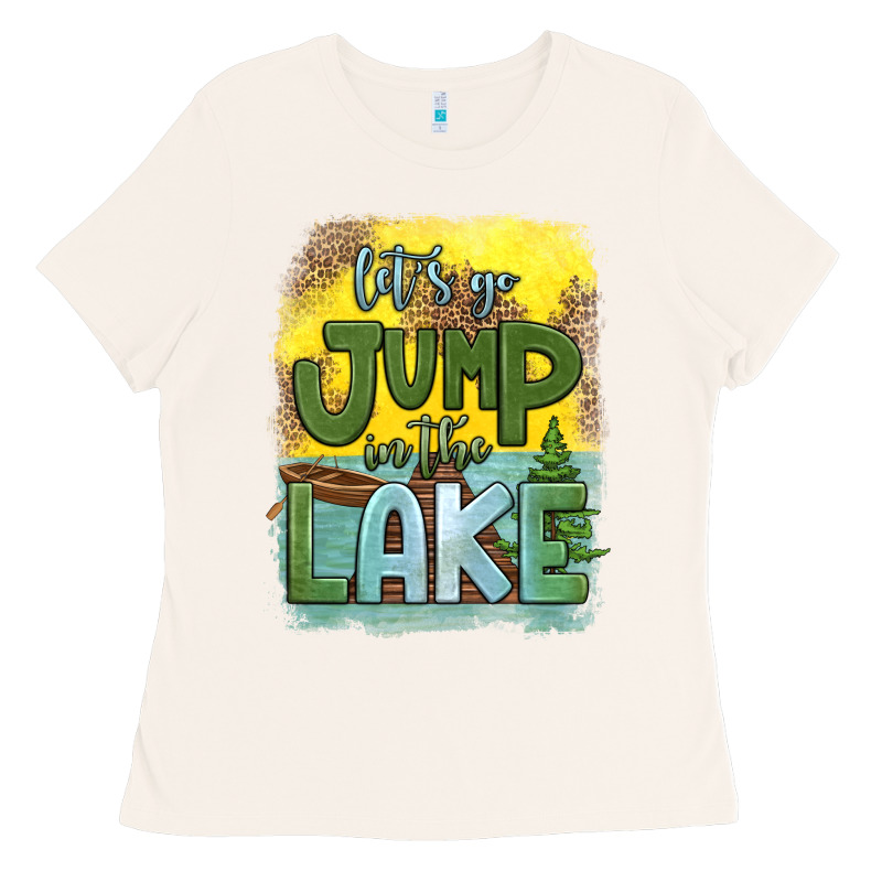 Let's Go Jump In The Lake Ladies Tee by HRA Design Shop | Teevron