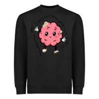Black brain Heavyweight Sweatshirt - MaliasSmallBusiness