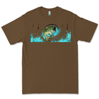 Cacao jumping bass fishing 16oz libbey cup Premium Tee - HRA Design Shop
