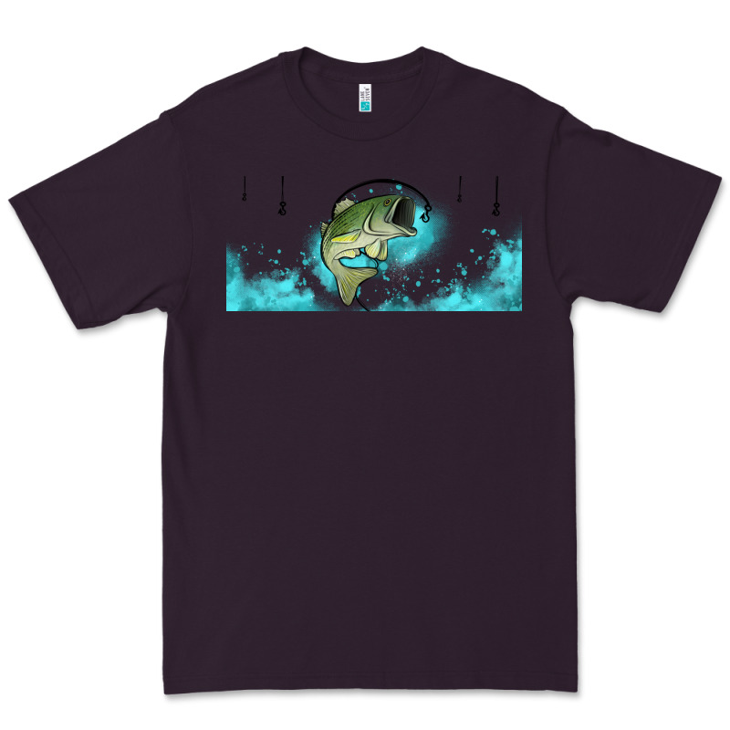 Jumping Bass Fishing 16oz Libbey Cup Premium Tee by HRA Design Shop | Teevron