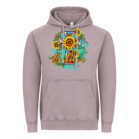 Vintage Zinc western belive sunflowers cross Vintage Hoodie - BarkalooDesign