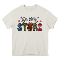 Cream oh my stars Heavy Core Tee - CowhideDigitalArt