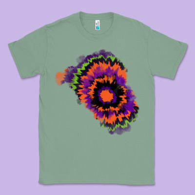 Tie Dye Patch Classic Tee Designed By Ranaportraitstore