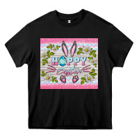 Black happy easter bunny Heavy Core Tee - BarkalooDesign