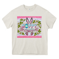 Cream happy easter bunny Heavy Core Tee - BarkalooDesign
