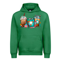Emerald Dentist Coffee Cups Urban Hoodie - FaDigitalArtStudio