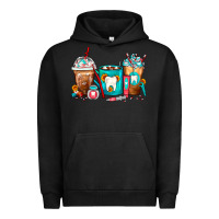 Pigment Black Dentist Coffee Cups Urban Hoodie - FaDigitalArtStudio