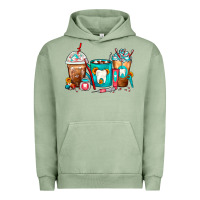 Pigment Oil Green Dentist Coffee Cups Urban Hoodie - FaDigitalArtStudio