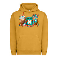 Pigment Peanut Butter Dentist Coffee Cups Urban Hoodie - FaDigitalArtStudio