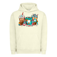 Pigment Pistachio Dentist Coffee Cups Urban Hoodie - FaDigitalArtStudio