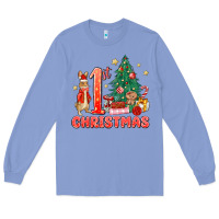 Colony Blue red christmas bunny 1st christmas Long Sleeve Tee - MaliasSmallBusiness