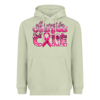 Matcha all i want for christmas is a cure breast cancer Heavyweight Hoodie - texasbilliewilder